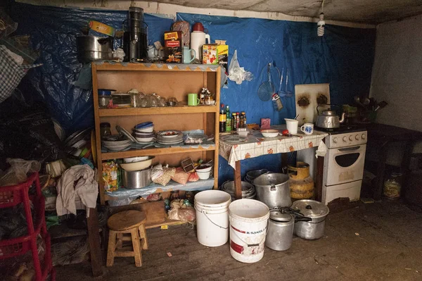 Oruro - Bolivya yolu boyunca bir bolivya evin iç