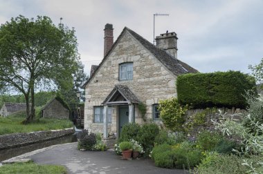 Lower Slaughter, Cotswolds, Gloucestershire, İngiltere - 27 Mayıs 2018: Aşağı Katliam, Cotswolds, Gloucestershire, İngiltere, Uk,