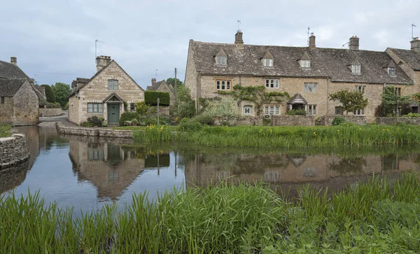 Lower Slaughter Cotswolds Gloucestershire Inghilterra Maggio 2018 Tipici Cottage Cotswold — Foto Stock