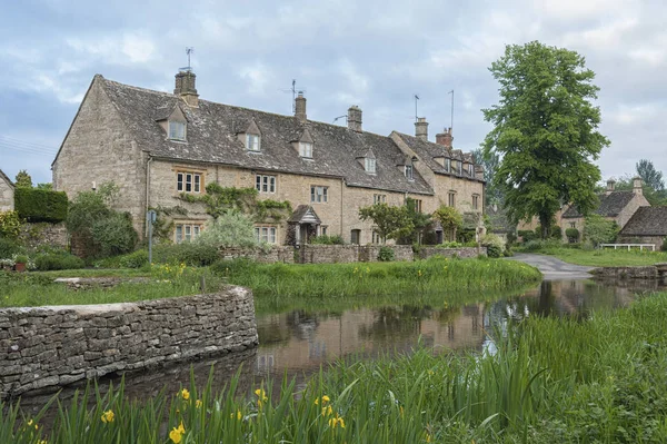 Lower Slaughter Cotswolds Gloucestershire Inghilterra Maggio 2018 Tipici Cottage Cotswold — Foto Stock