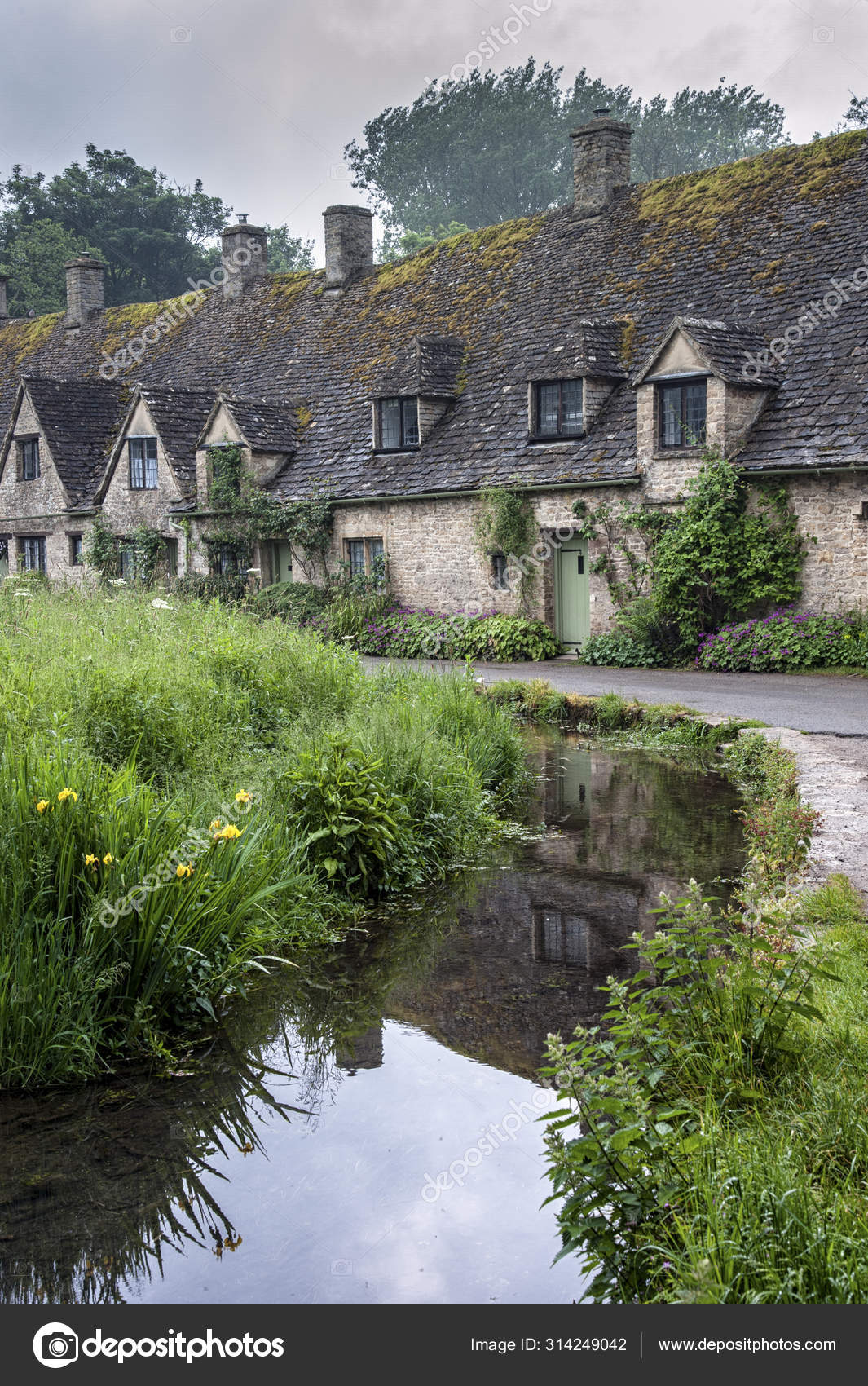 Bibury Cotswolds May 2018 Traditional Cotswold Stone Cottages Built