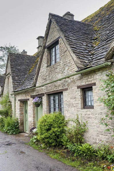 Biblioteca Cotswolds Reino Unido Maio 2018 Casas Pedra Cotswold Tradicionais — Fotografia de Stock