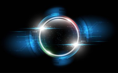 Soyut teknoloji arka plan Yüksek teknoloji iletişim konsepti yenilik arka plan vektör çizimi