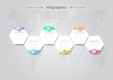 İş akışı düzeni, diyagram, yıllık rapor, web tasarımı için bilgi tasarımı vektörü iş konsepti adımları veya süreçleri kullanılabilir