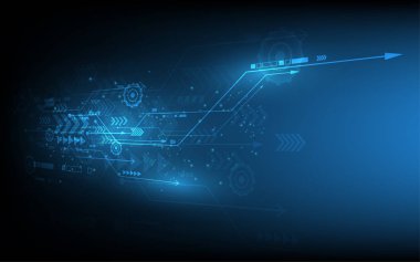 Soyut teknoloji arka plan Yüksek teknoloji iletişim konsepti yenilik arka plan çizimi