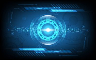 Soyut teknoloji arka plan Yüksek teknoloji iletişim konsepti yenilik arka plan çizimi