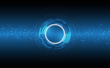 Soyut teknoloji arka plan Yüksek teknoloji iletişim konsepti yenilik arka plan vektör çizimi