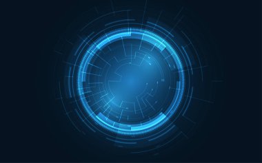 Soyut teknoloji arka plan Yüksek teknoloji iletişim konsepti yenilik arka plan vektör çizimi