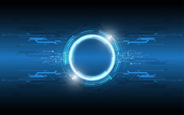 Soyut teknoloji arka plan Yüksek teknoloji iletişim konsepti yenilik arka plan vektör çizimi