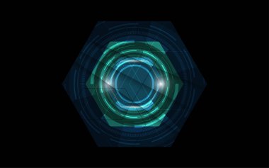 Soyut teknoloji arka plan Yüksek teknoloji iletişim konsepti yenilik arka plan vektör çizimi