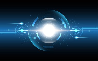 Soyut teknoloji arka plan Yüksek teknoloji iletişim konsepti yenilik arka plan vektör çizimi