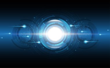 Soyut teknoloji arka plan Yüksek teknoloji iletişim konsepti yenilik arka plan vektör çizimi