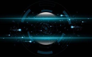 Soyut teknoloji arka plan Yüksek teknoloji iletişim konsepti yenilik arka plan vektör çizimi