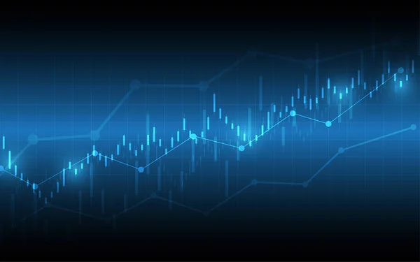 Pénzügyi Chart Gyertya Stick Grafikon Üzleti Adatok Elemzése Tőzsdei Befektetési — Stock Vector