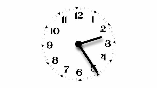 Reloj Time Lapse Las Flechas Cambian Ángulo Sombra Dial Mueve — Vídeos de Stock
