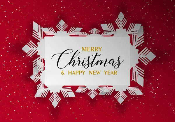 Neşeli Noel ve mutlu yeni yıl 2019 tasarım vektör. Kağıt Sanat ve el sanatları tarzı. 