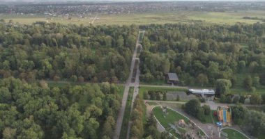 Manzaralı. Lutsk City, Ukrayna 'da park