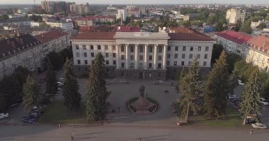 Yüksek kaliteli video. Manzaralı. Lutsk şehri, Ukrayna