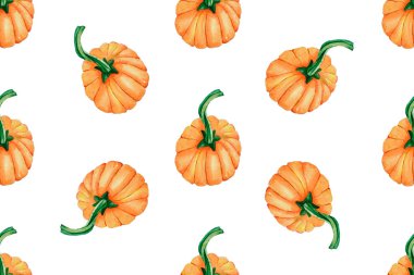 Desen bir beyaz arka plan sonbaharda kabak