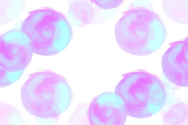 Ilustración Patrón Sin Costura Con Burbujas Púrpura —  Fotos de Stock