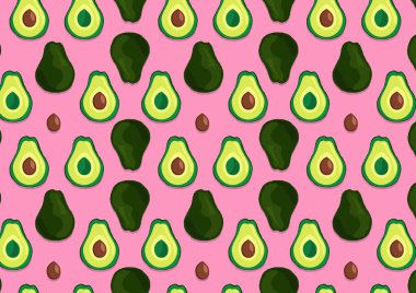 Avokado tropik şık dokusuna