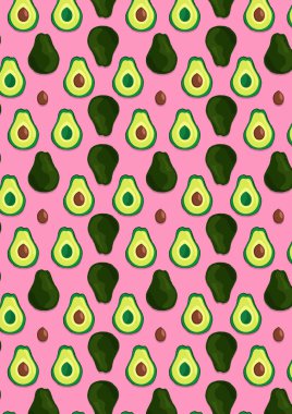 Avokado tropik şık dokusuna