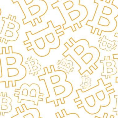 desen sorunsuz bitcoin beyaz arka plan