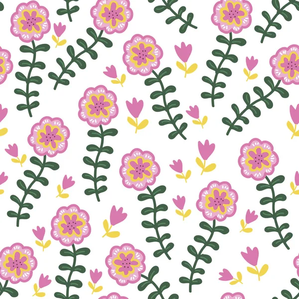 Raster Graphics Texture Flowers — Stock Photo, Image