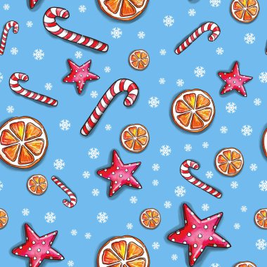 Yeni yıl için Noel desen