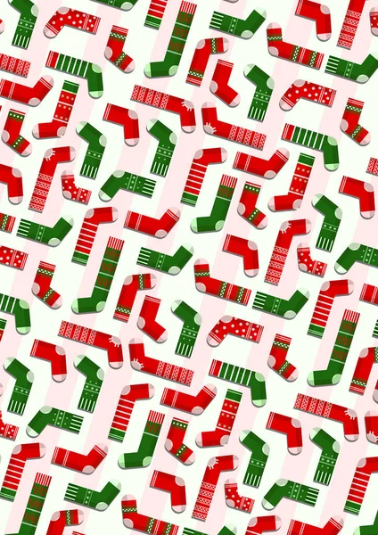 Texture Christmas Socks — Stock Photo, Image