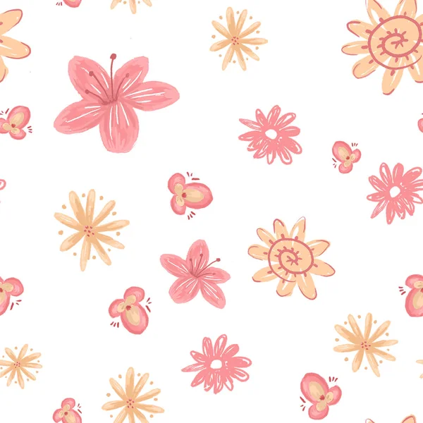 Spring Pattern Different Colors — Stock Photo, Image