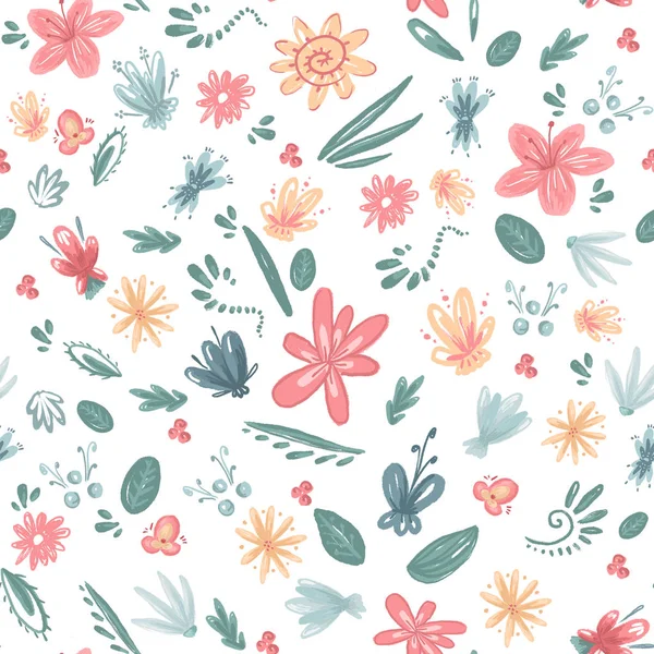Spring Pattern Different Colors — Stock Photo, Image