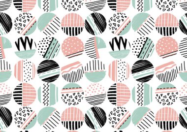 Dairedeki soyut doku başka bir güzel doku oluşturur. Raster ve tecrübeli renklerde çok şık