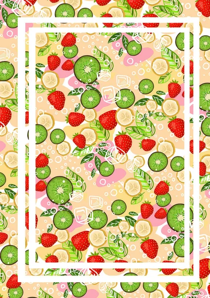 Les Baies Fraîches Les Fruits Fondent Dans Une Texture Savoureuse — Photo