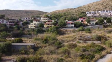 Monte di Luna 'nın Marina di Camerota, Salerno, İtalya' daki panoramik manzarası