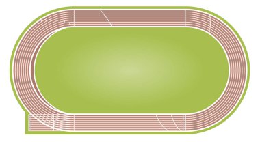 hava perspektifinde rekabetçi sporlar için atletizm