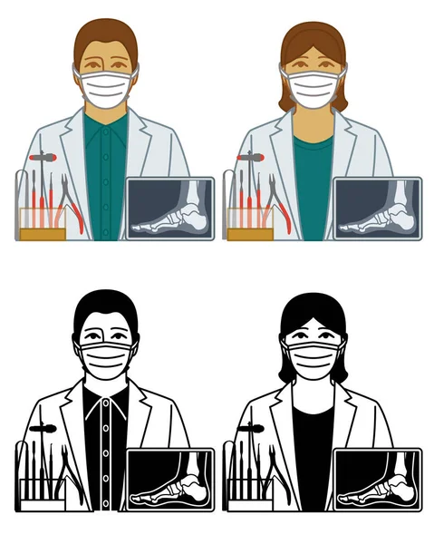 2019 코로나 바이러스 Coronavirus Covid 컨셉으로 보호용 마스크를 착용하고 수컷의 — 스톡 벡터