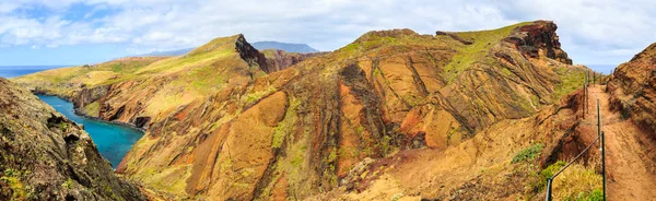 Panorama Grov Kusten Portugal Madeira Naturreservat Ponta Sao Lourenco Halvön — Stockfoto