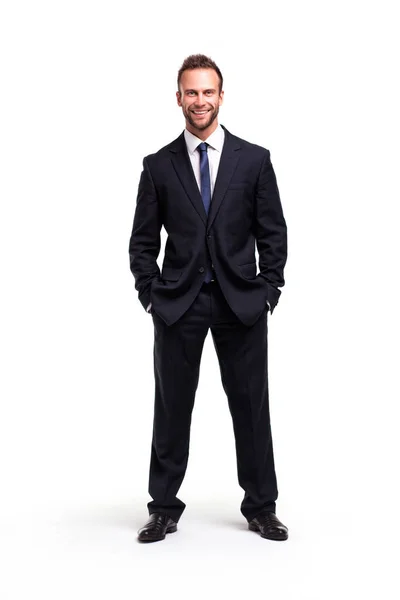 Businessman over a white background — Stock Photo, Image