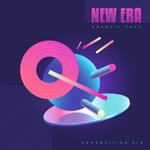 Абстрактная геометрическая композиция 80-х годов
