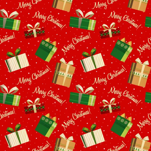 Christmas Seamless Pattern Vector Illustration — Stock Vector