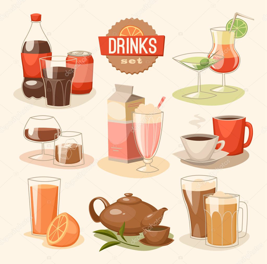 Drinks icon vector illustration 