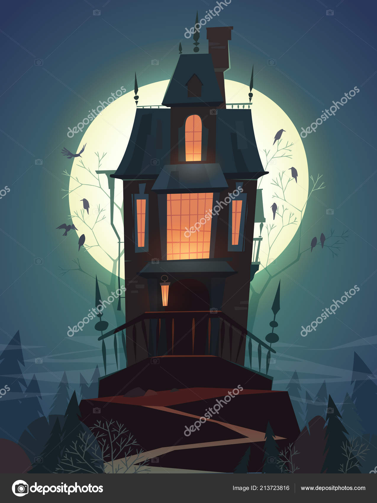 Cartoon haunted house Vector Art Stock Images | Depositphotos Cartoon haunted house Vector Art Stock Images | Depositphotos