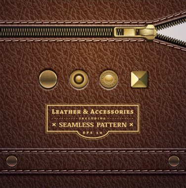 Deri doku vektör çizim 