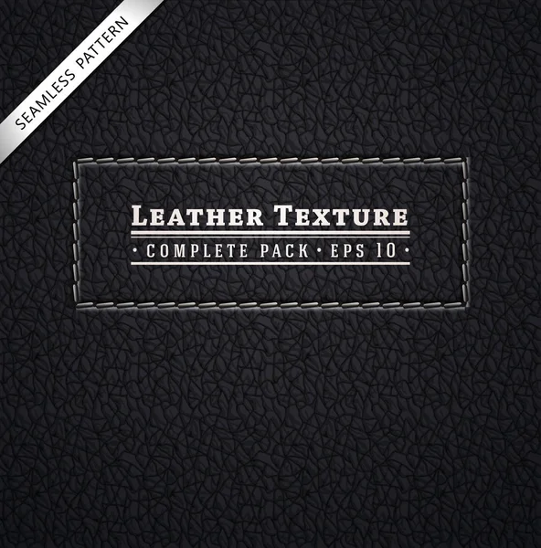 Läder Textur Vektorillustration — Stock vektor