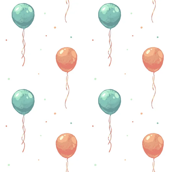 Bando Balões Estilo Plano Desenhos Animados — Vetor de Stock