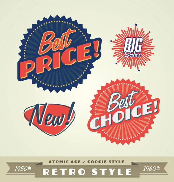 Vintage Retro Labels Logo — Stockvector