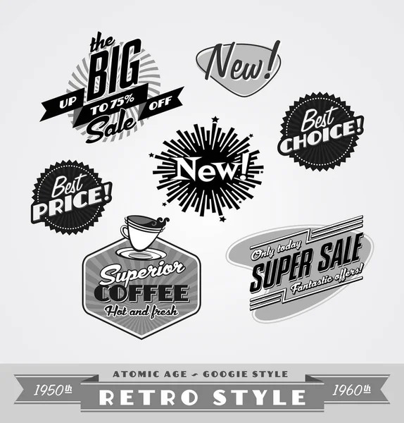 Vintage Retro Etykiety Logo — Wektor stockowy