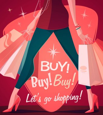 Büyük satış poster vektör çizim 