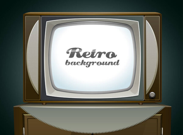Retro TV background  vector illustration 